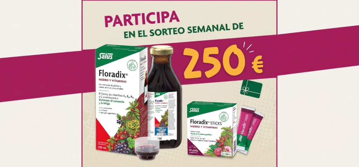 Floradix: 250 € cada semana con Floradix