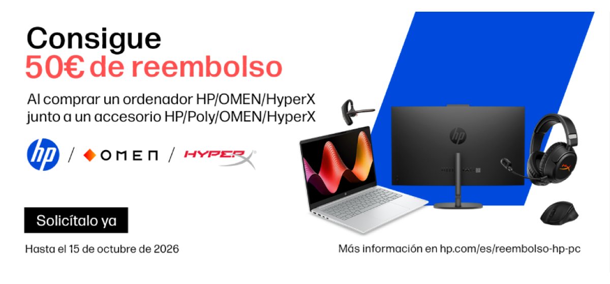 HP: 50 € de reembolso por PC + accesorio